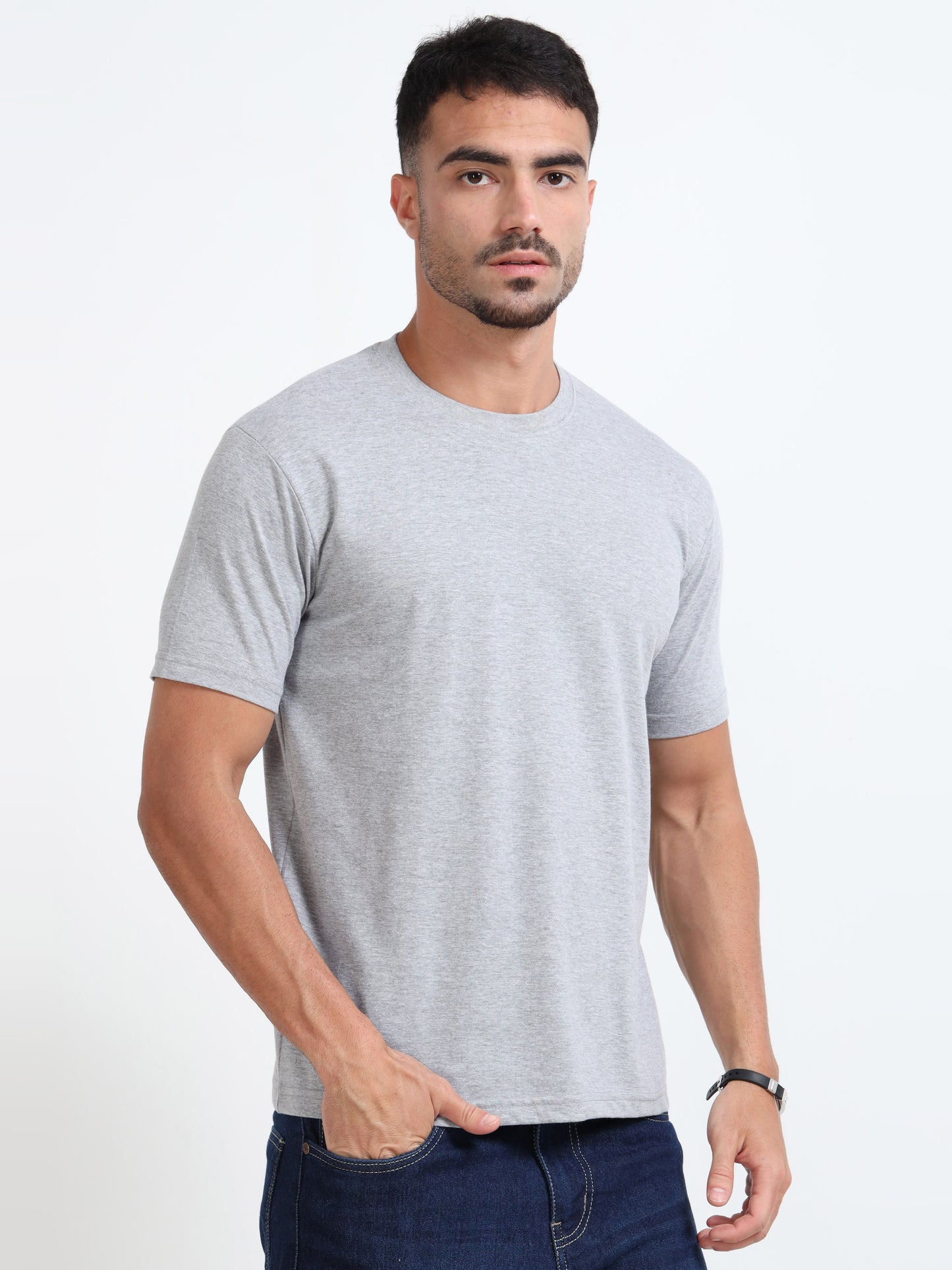 Cotton T-Shirt - Grey