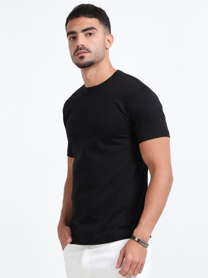 Cotton T-Shirt - Black