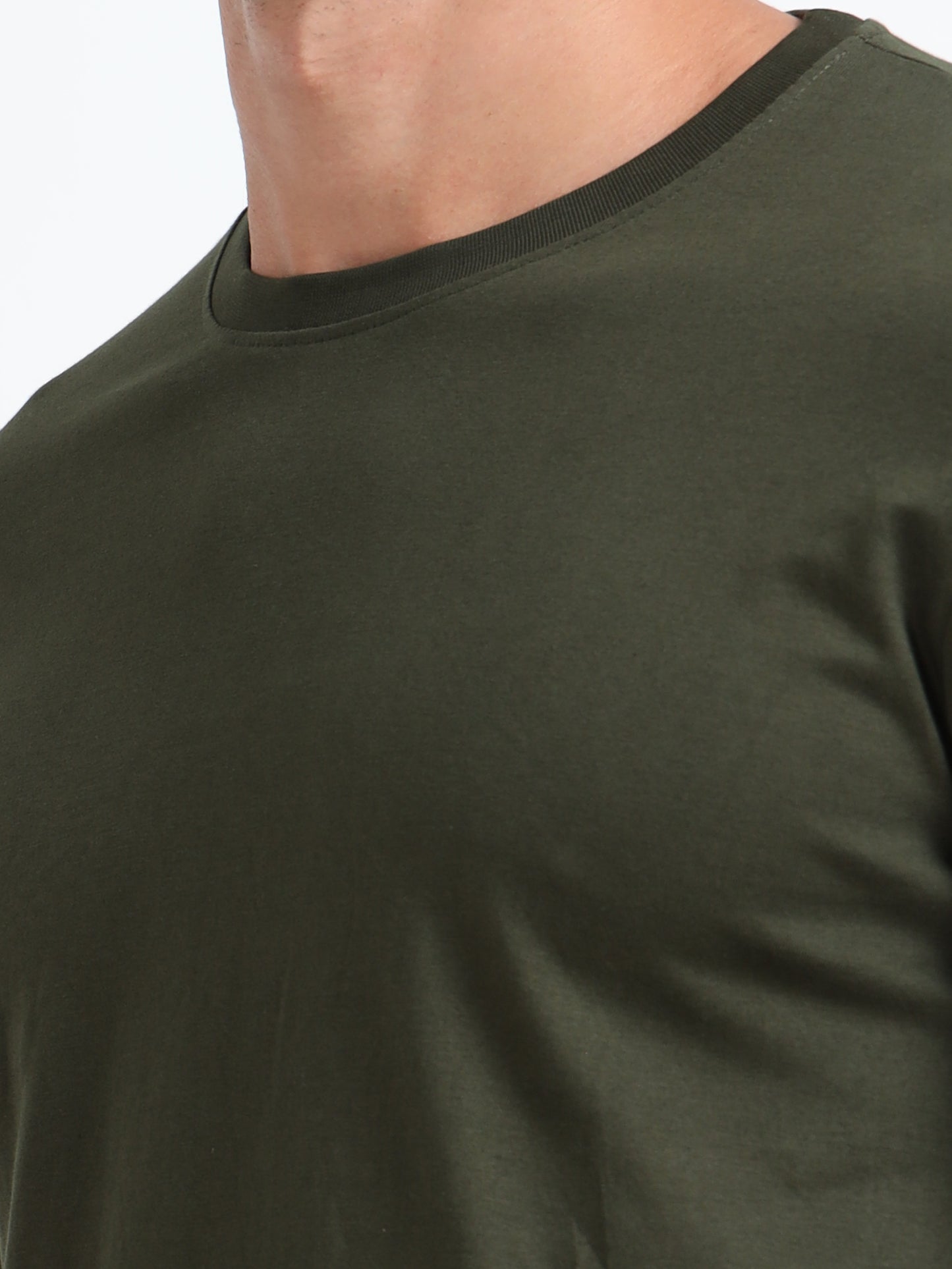 Cotton T-Shirt - Olive green