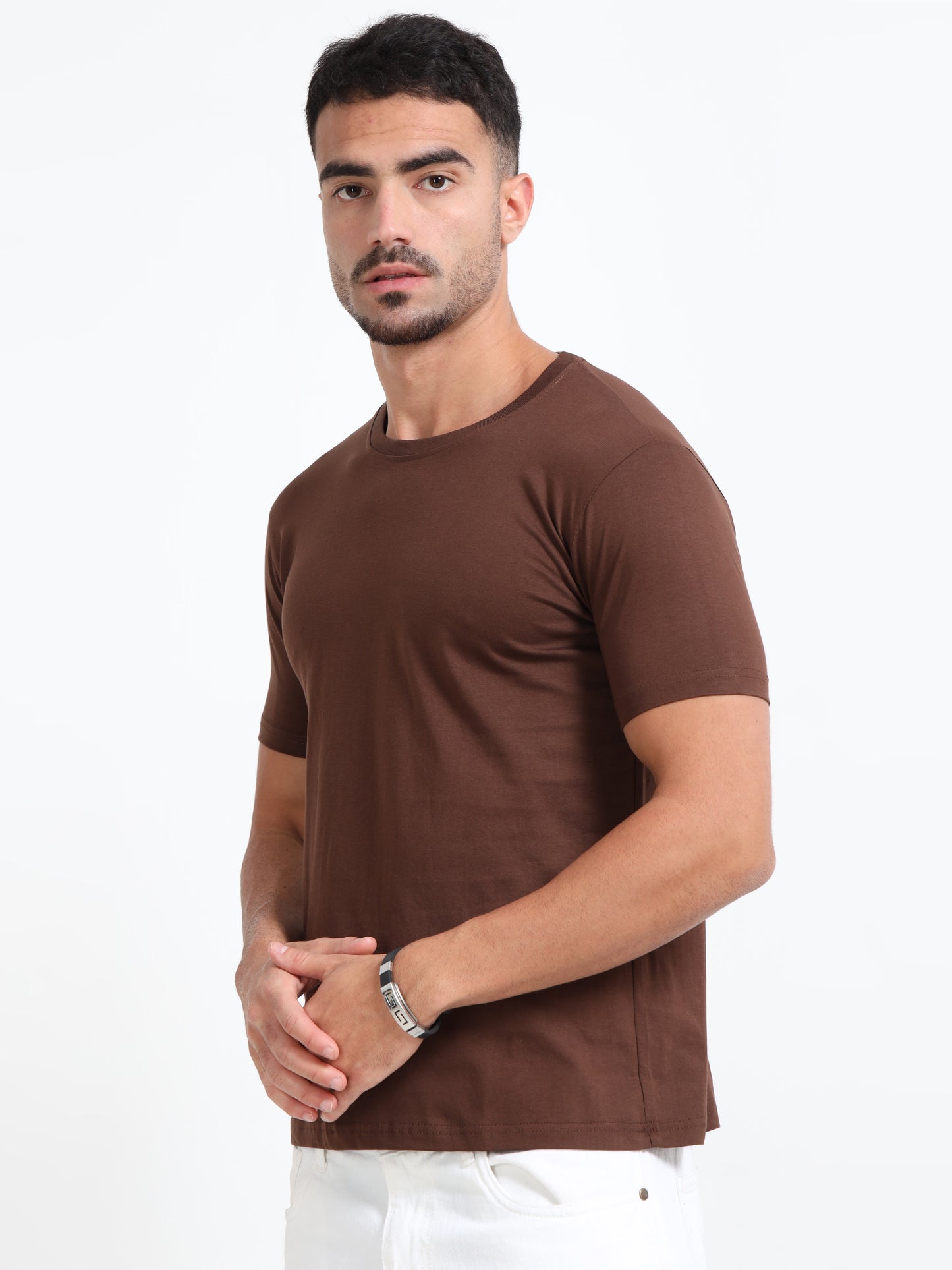 Cotton T-Shirt - Brown
