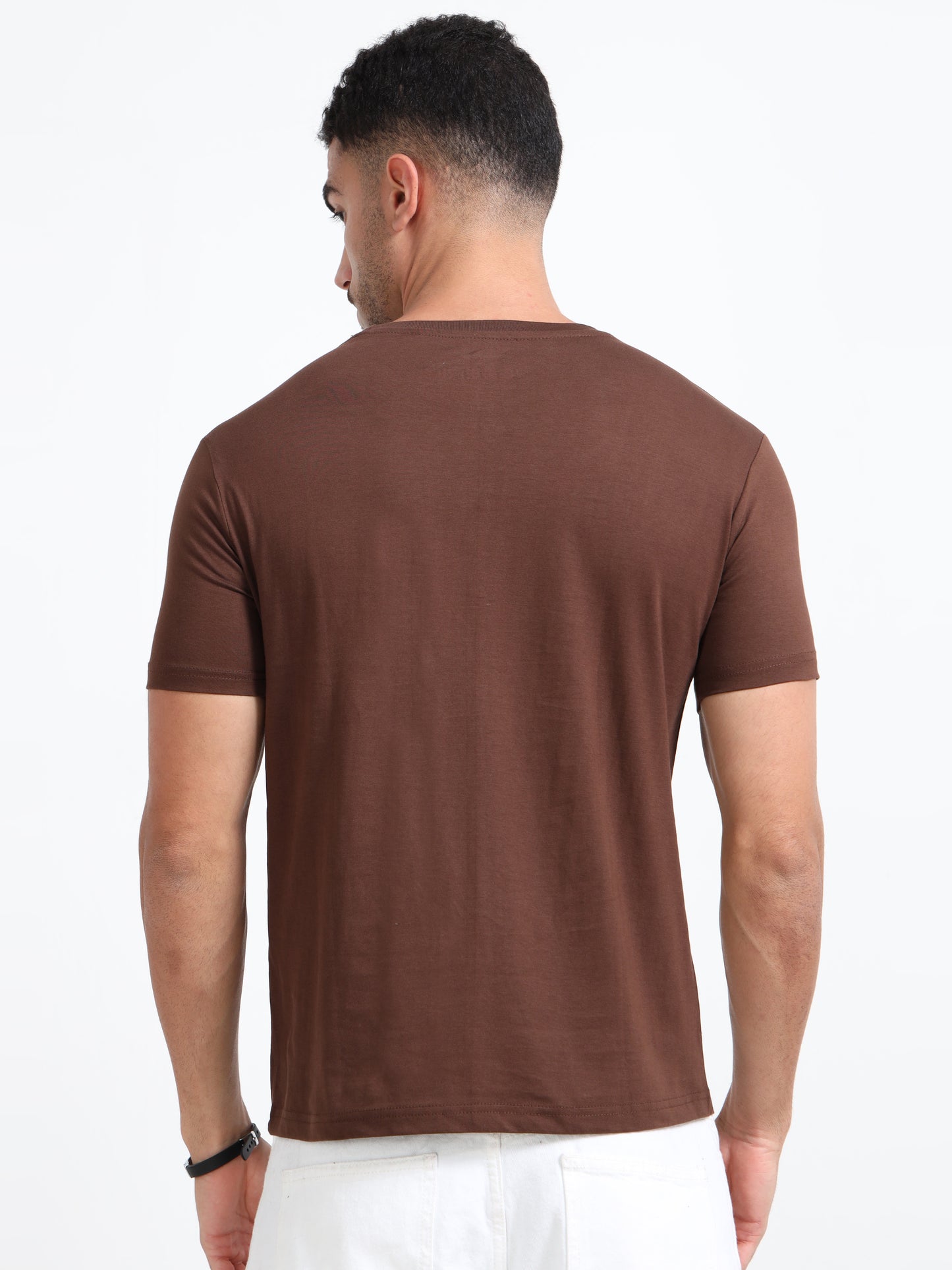 Cotton T-Shirt - Brown