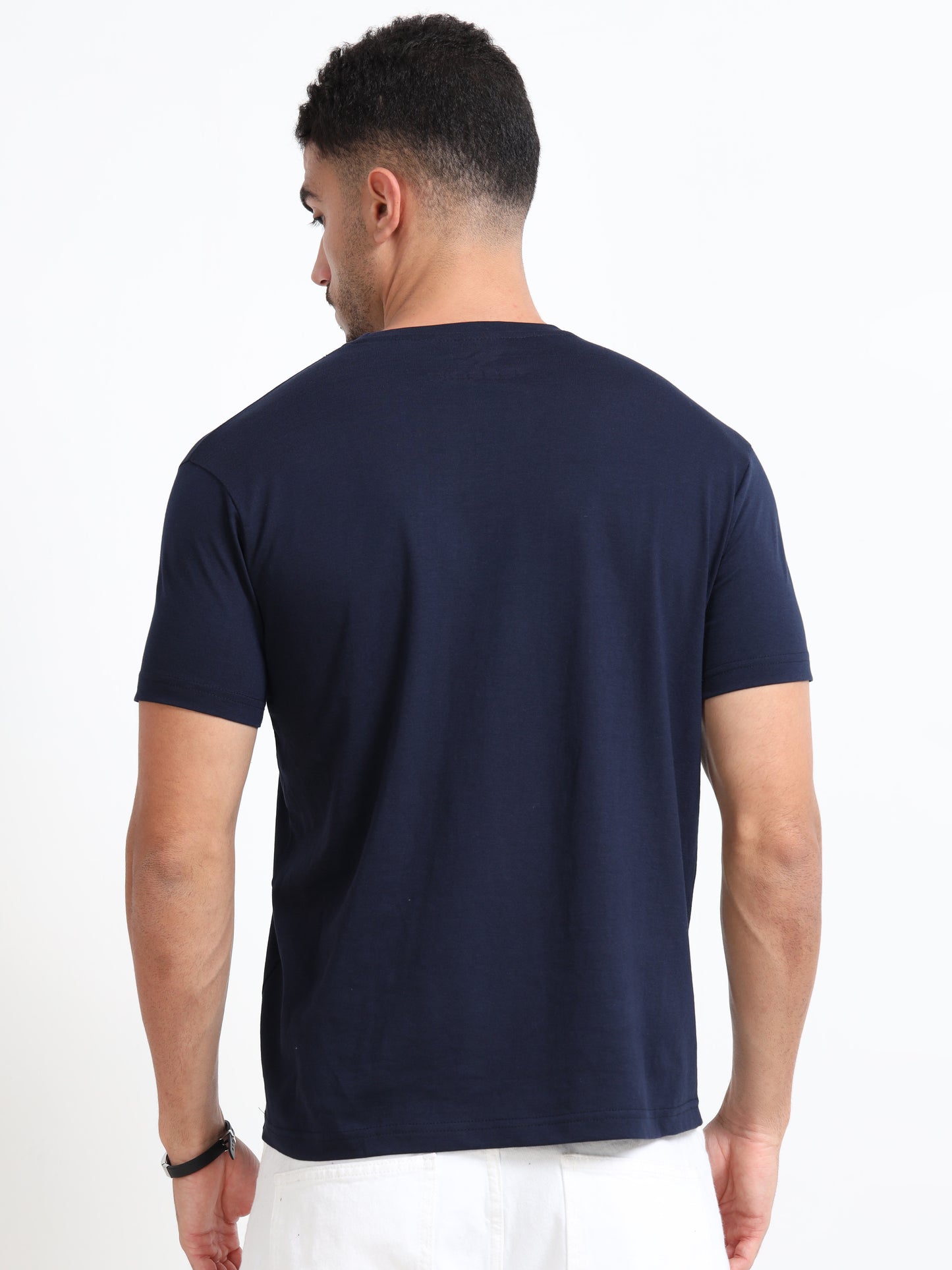 Cotton T-Shirt - Navy Blue