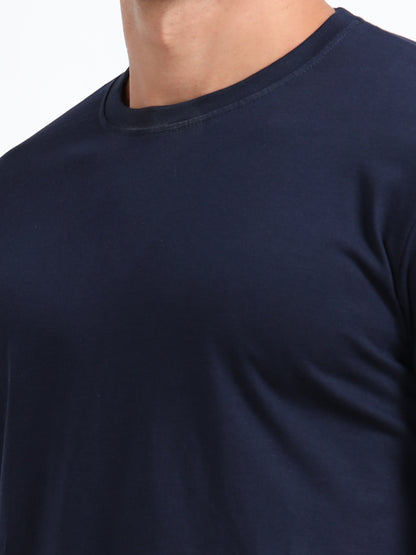 Cotton T-Shirt - Navy Blue