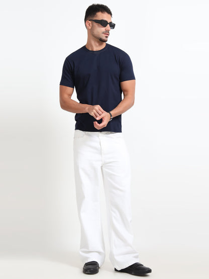 Cotton T-Shirt - Navy Blue