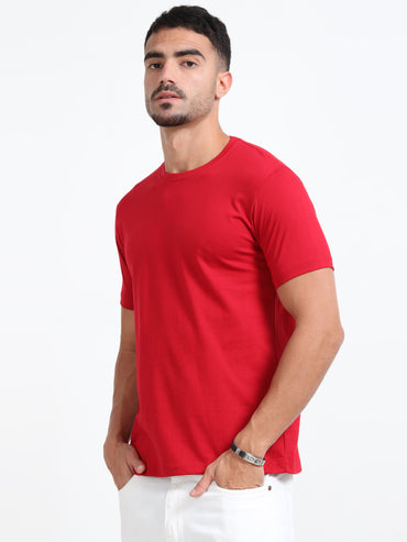 Cotton T-Shirt - Red