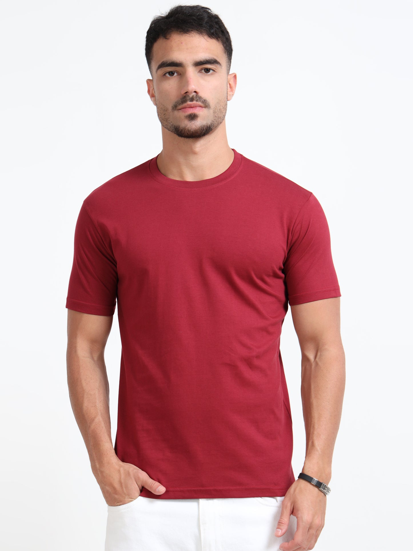 Cotton T-Shirt - Dark Red