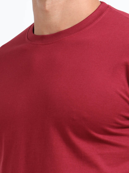 Cotton T-Shirt - Dark Red
