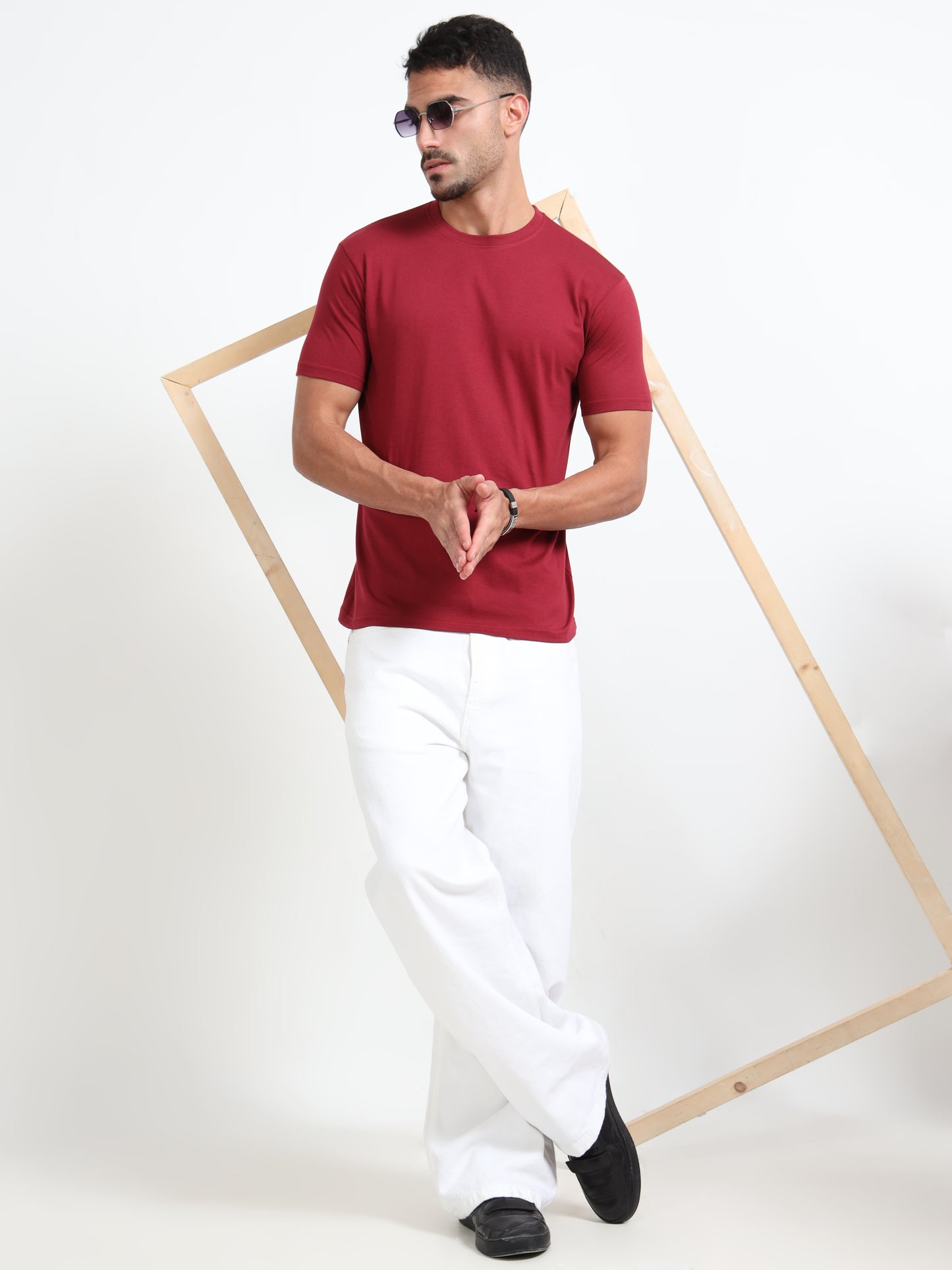 Cotton T-Shirt - Dark Red