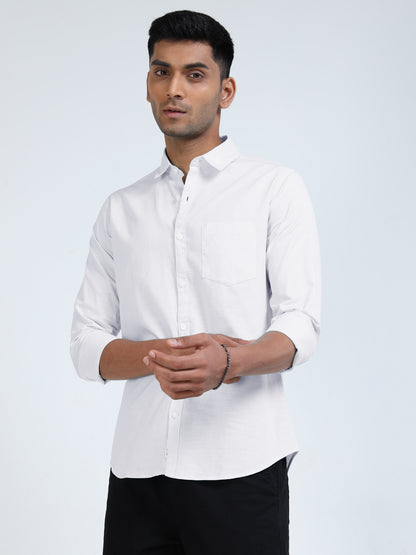 Men’s Classic White Linen Regular Collar Shirt – Lightweight Premium Summer Casual & Smart Style