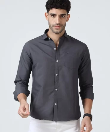 Cotton Casual Shirt -Grey