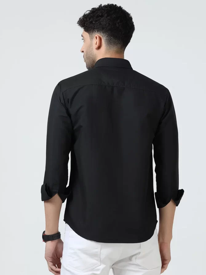 Cotton Casual Shirt – Maroon -Black