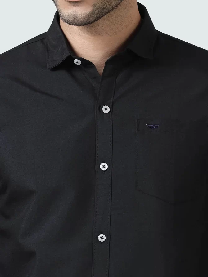 Cotton Casual Shirt – Maroon -Black