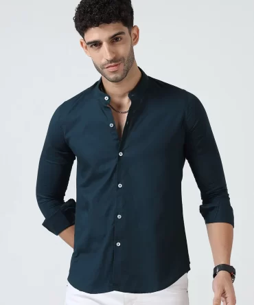 Lenin Cotton Shirts –Navy blue