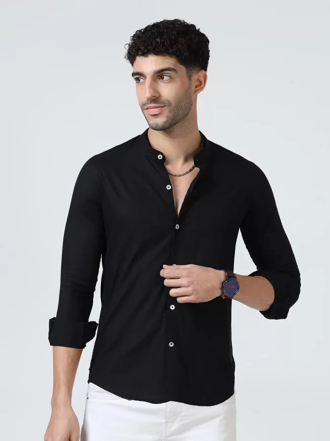 Lenin Cotton Shirts –Black