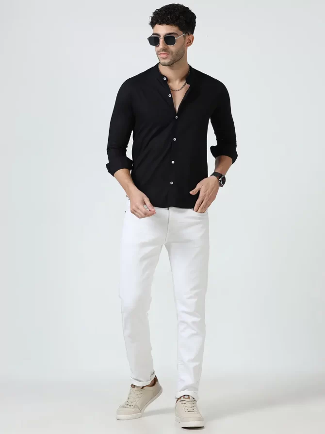 Lenin Cotton Shirts –Black