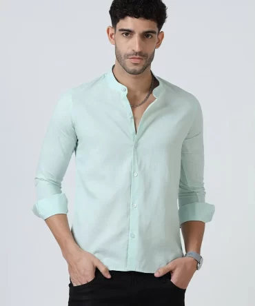 Lenin Cotton Shirts – Light Green