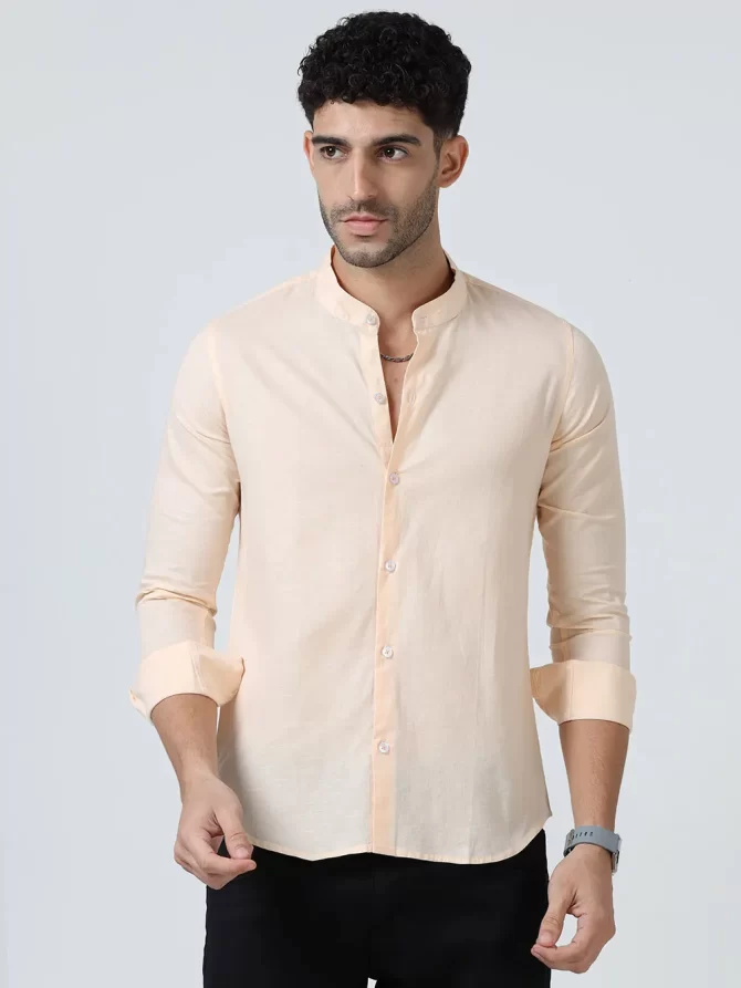 Lenin Cotton Shirts –Orange