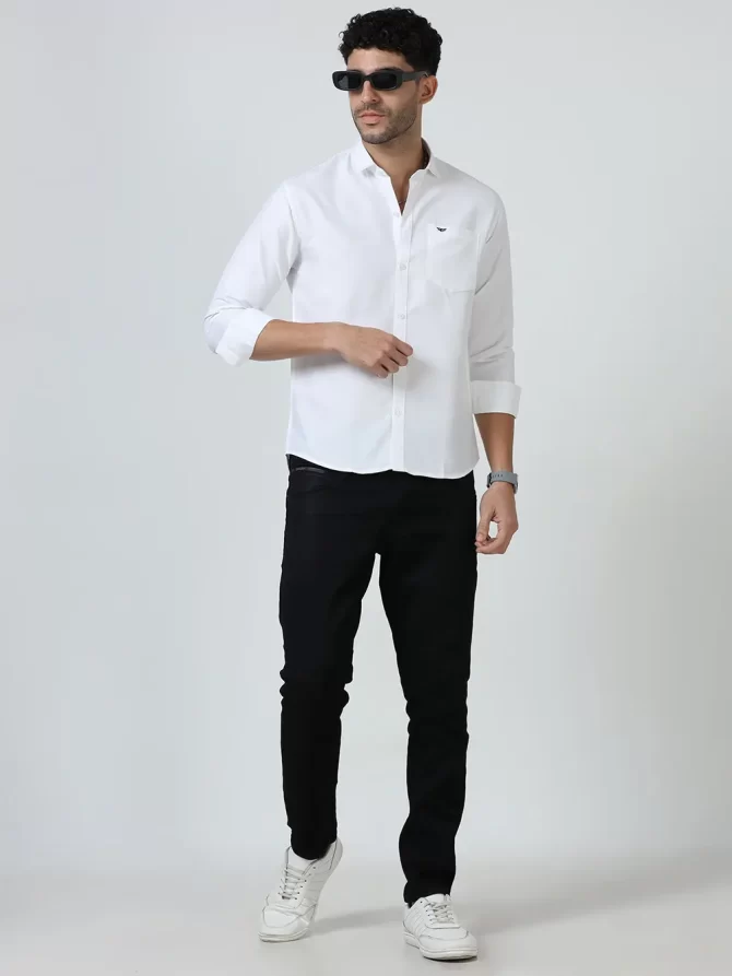 Cotton Casual Shirt – White